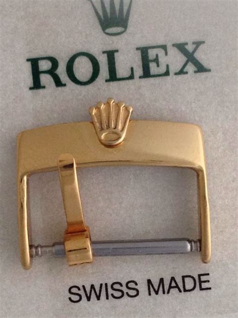 Rolex 18k Oro 16mm Logo Fibbia 20mm Originale Tabacco 